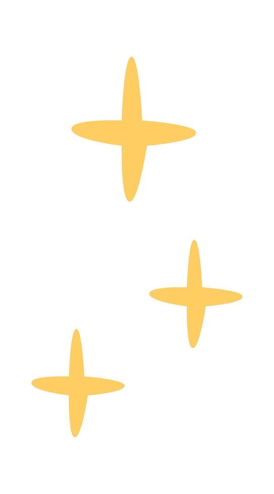 Hand drawn doodle stars vector