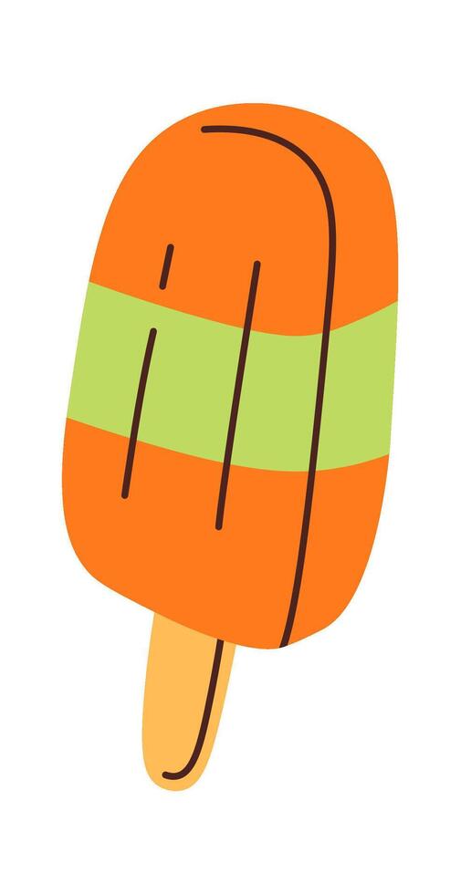Ice cream on wooden stick vector