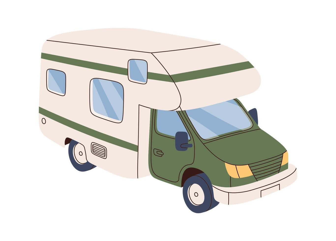 Campervan Travel car vector