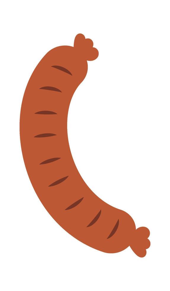 Grilled Sausage Meat Illustration vector