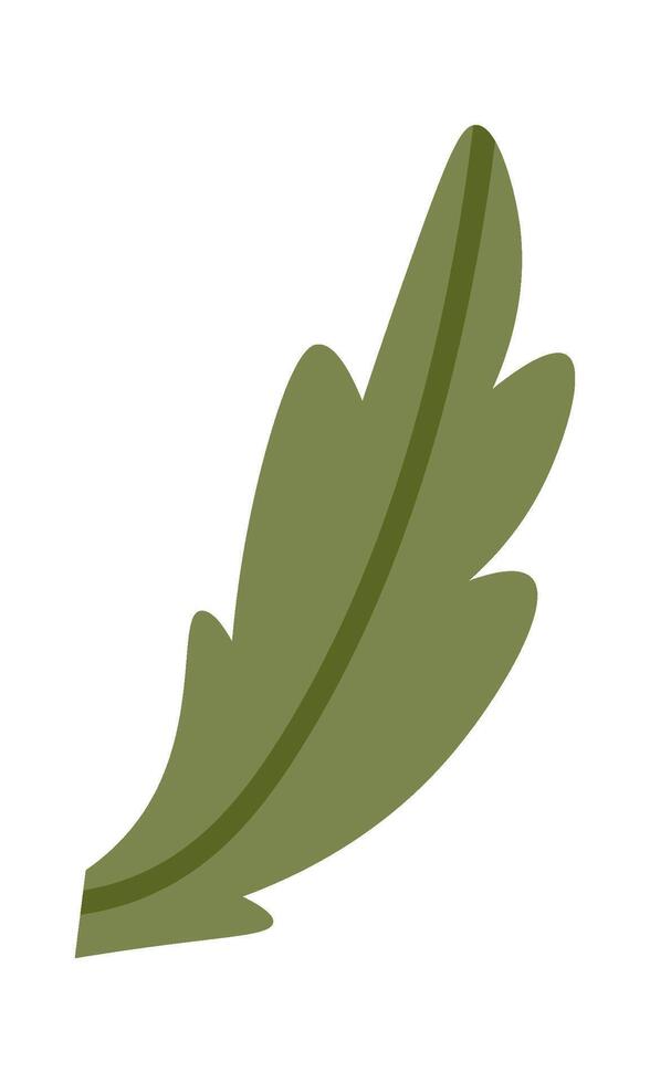 Floral Leaf Icon Flat Illustration Icon vector