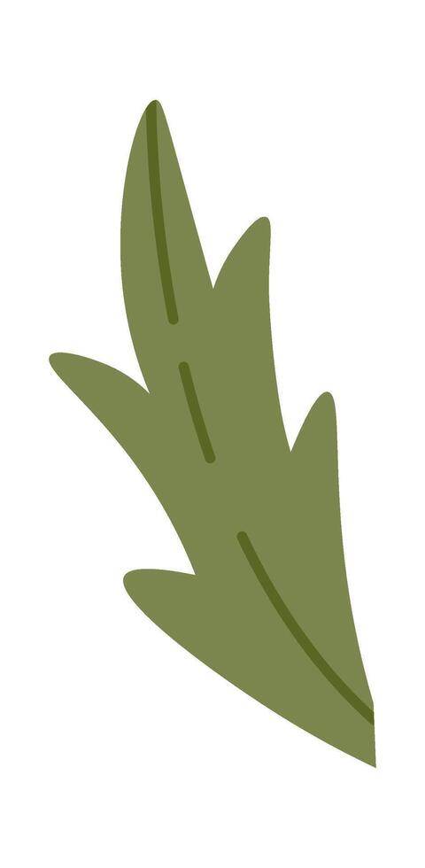 Floral Leaf Icon Flat Illustration vector