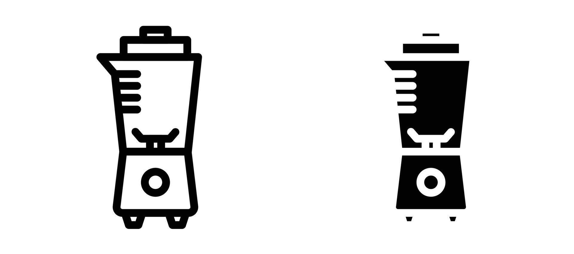 Blender icon collection line and flat style. modern concept, outline style, black color vector