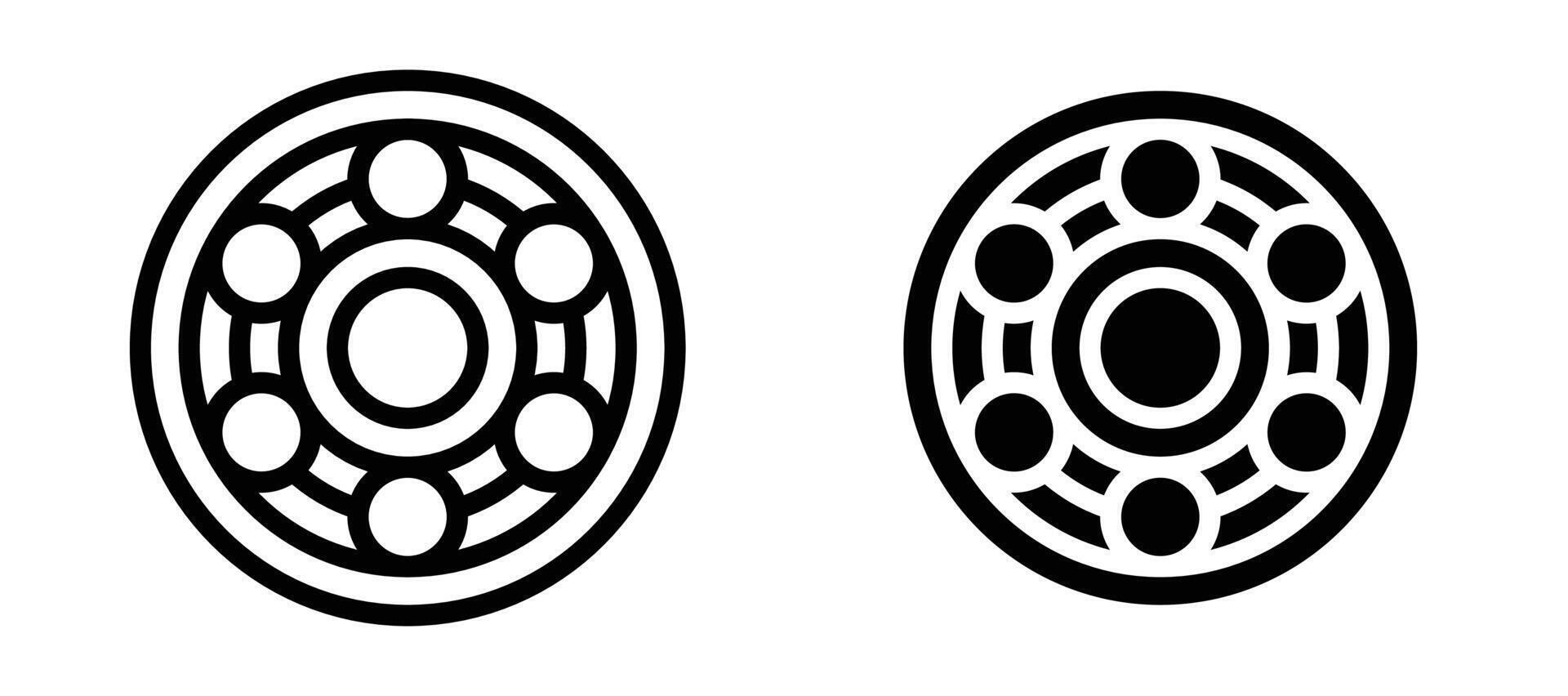 Car bearing icon collection line and flat style. modern concept vector