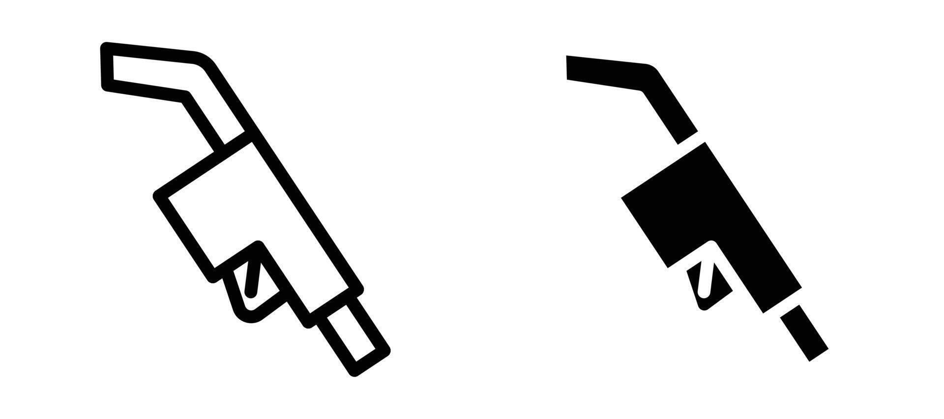 petrol icon collection line and flat style. modern concept, outline style, black color vector