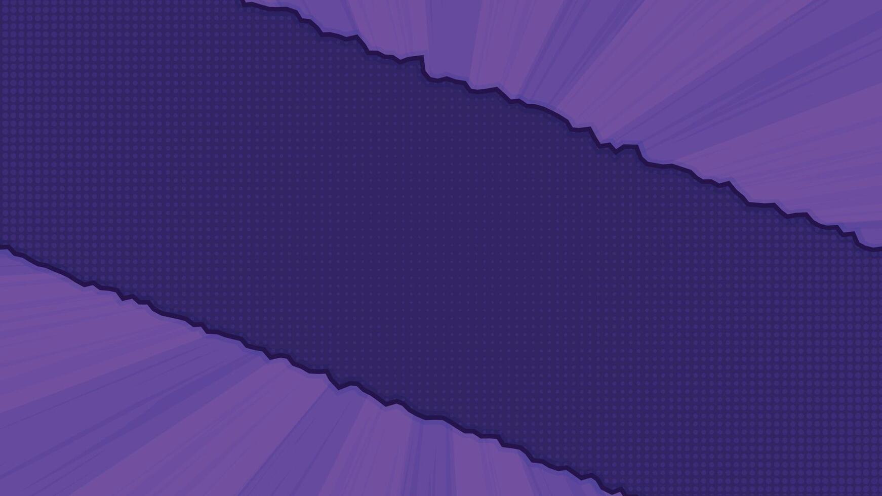 Modern Ripped Paper Style Purple Burst Background with Dot Pattern vector