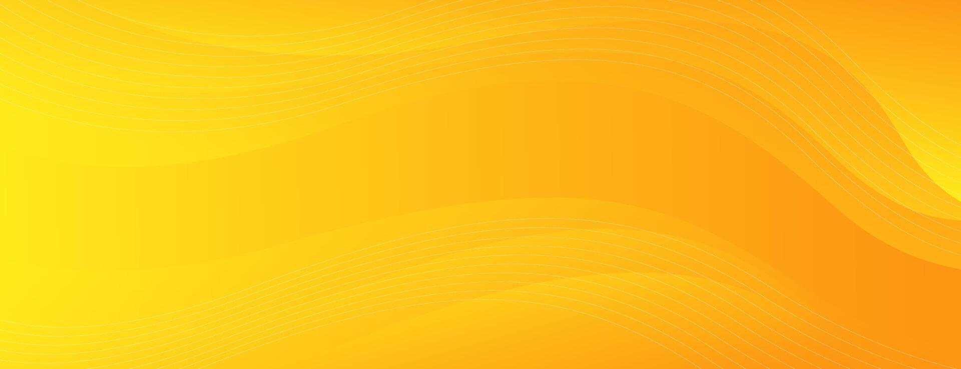 Bright yellow gradient background with liquid wave shapes. Abstract banner design. Suitable for businesses, sale banners, ads, events, templates, pages, websites, and others vector