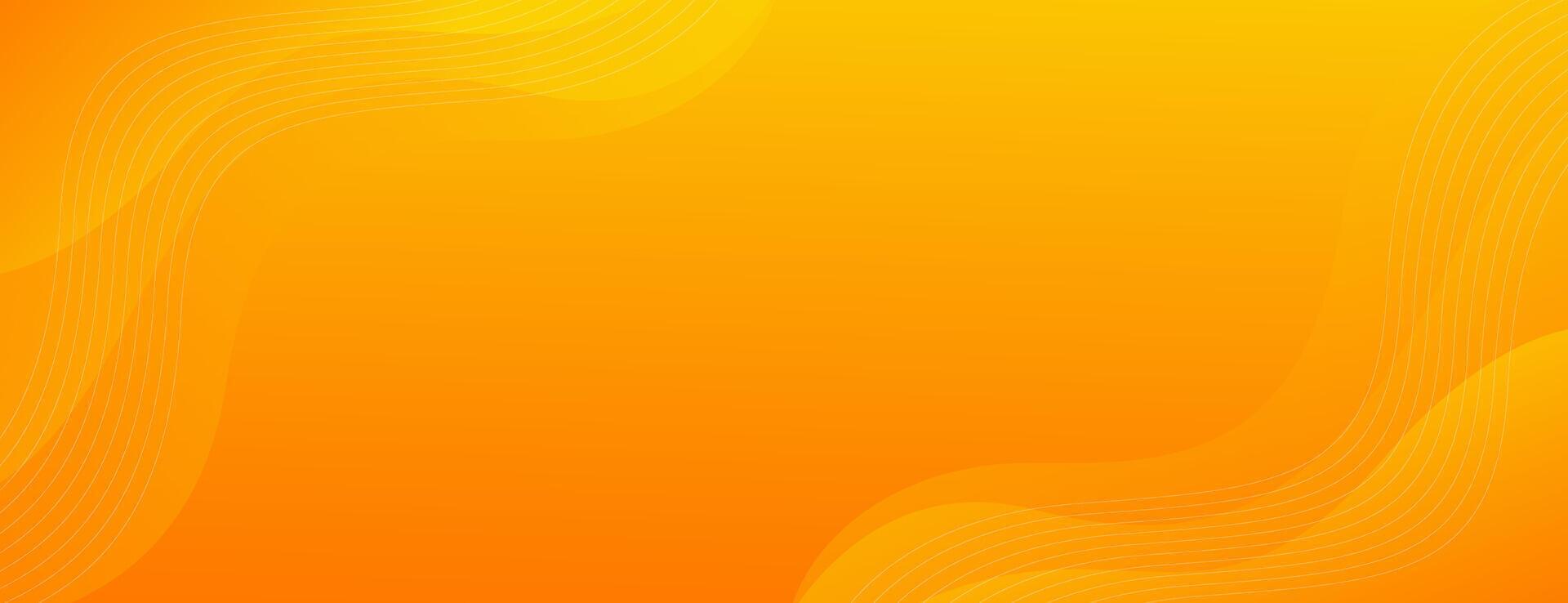 Bright orange gradient background with liquid wave shapes. Abstract banner design. Suitable for businesses, sale banners, ads, events, templates, pages, websites, and others vector