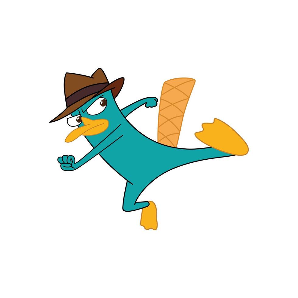 Kick Perry The Platypus vector