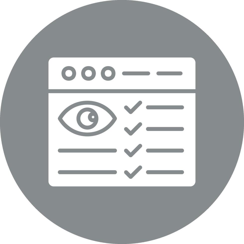 supervisión codificado ui símbolo vector