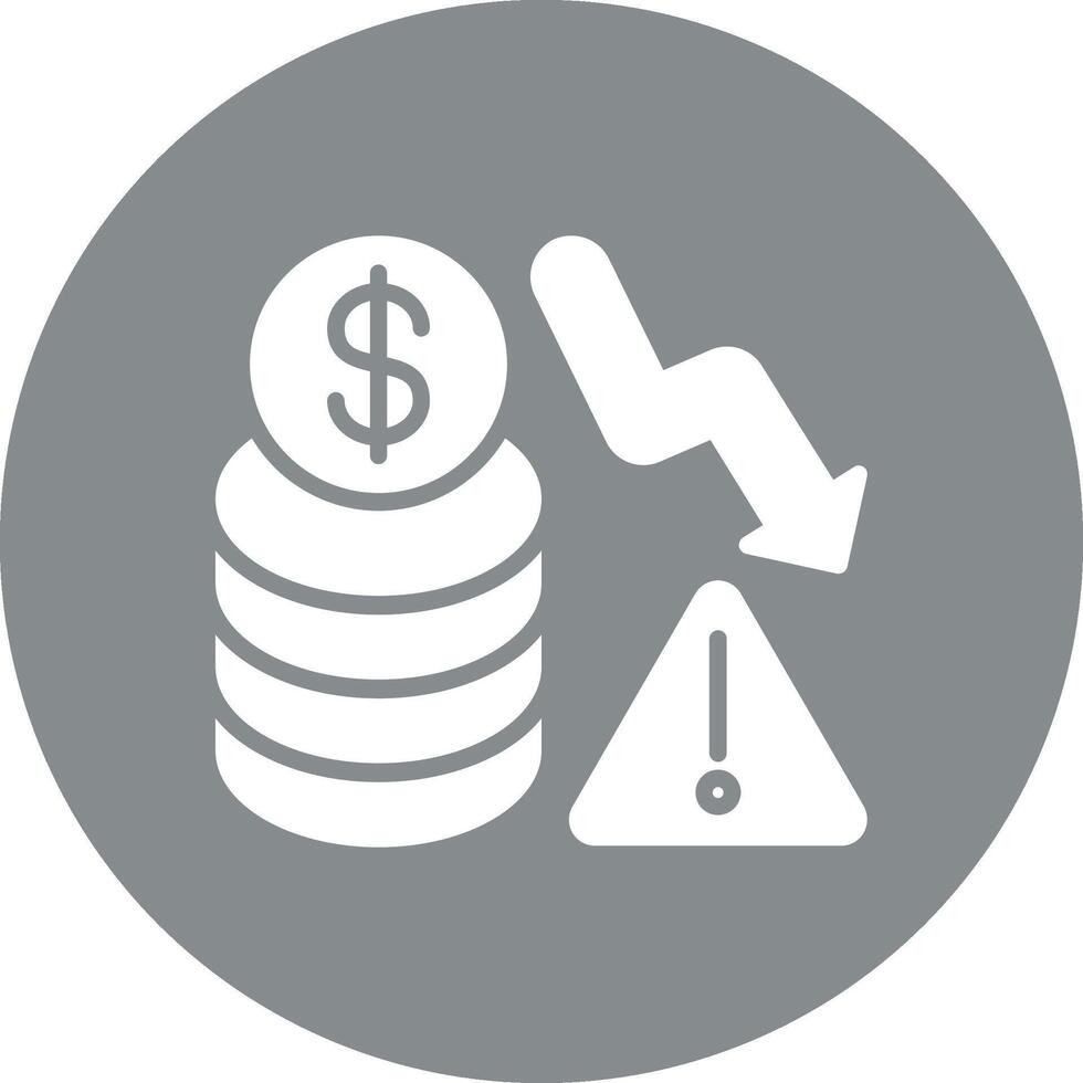 Financial Risk Flat Design Piece vector