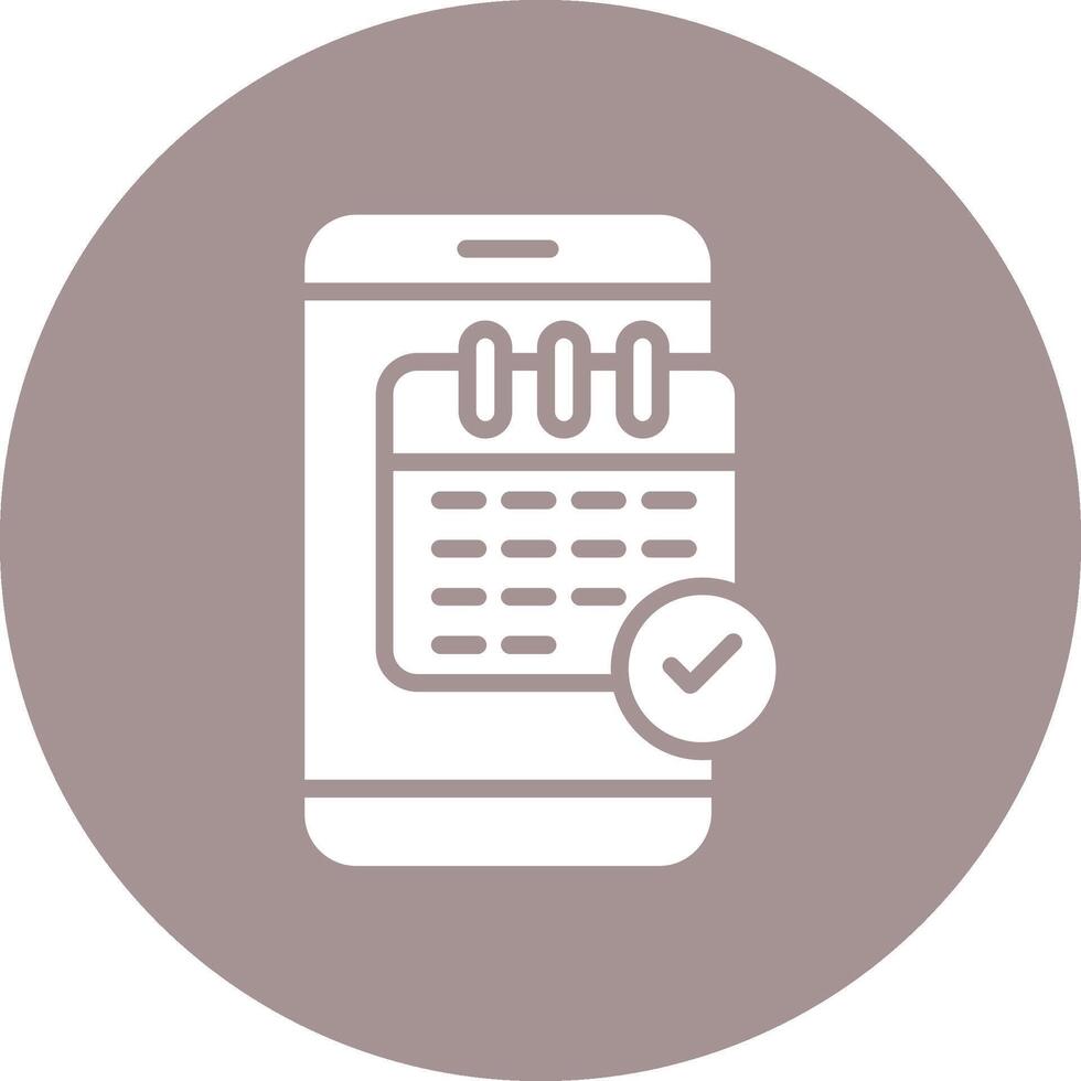 Schedule Minimal Art Object vector