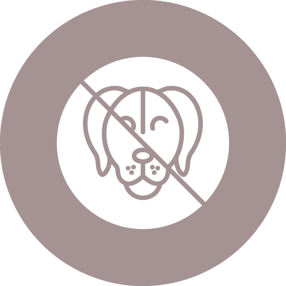 No Pets Cool Tone Form vector