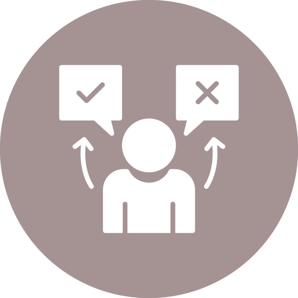 True or false Dark Mode Symbol vector