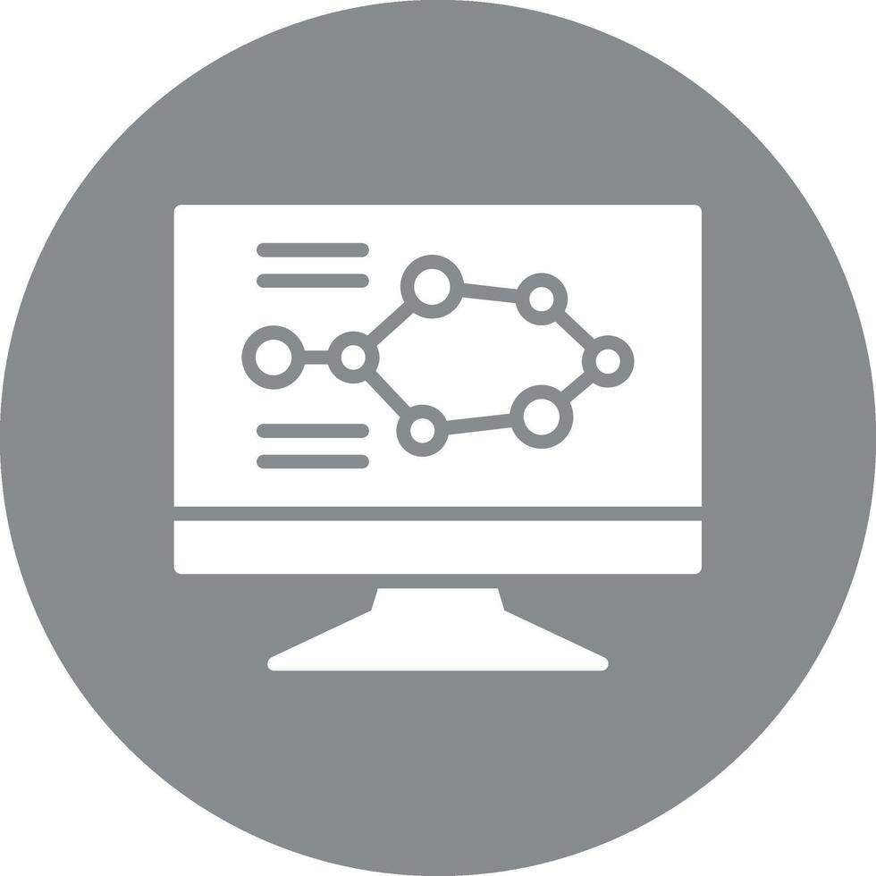 bioinformática codificado ui símbolo vector