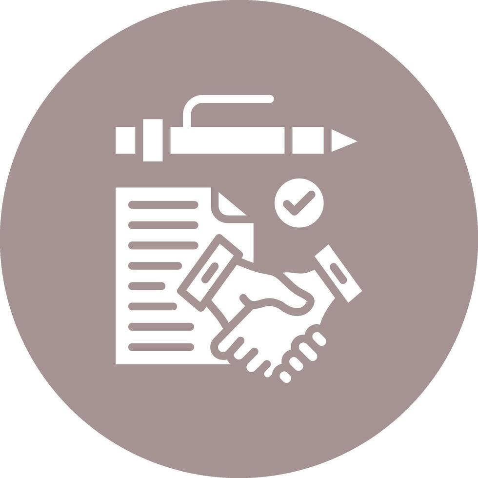 Contract agreement Stylish UX Piece vector