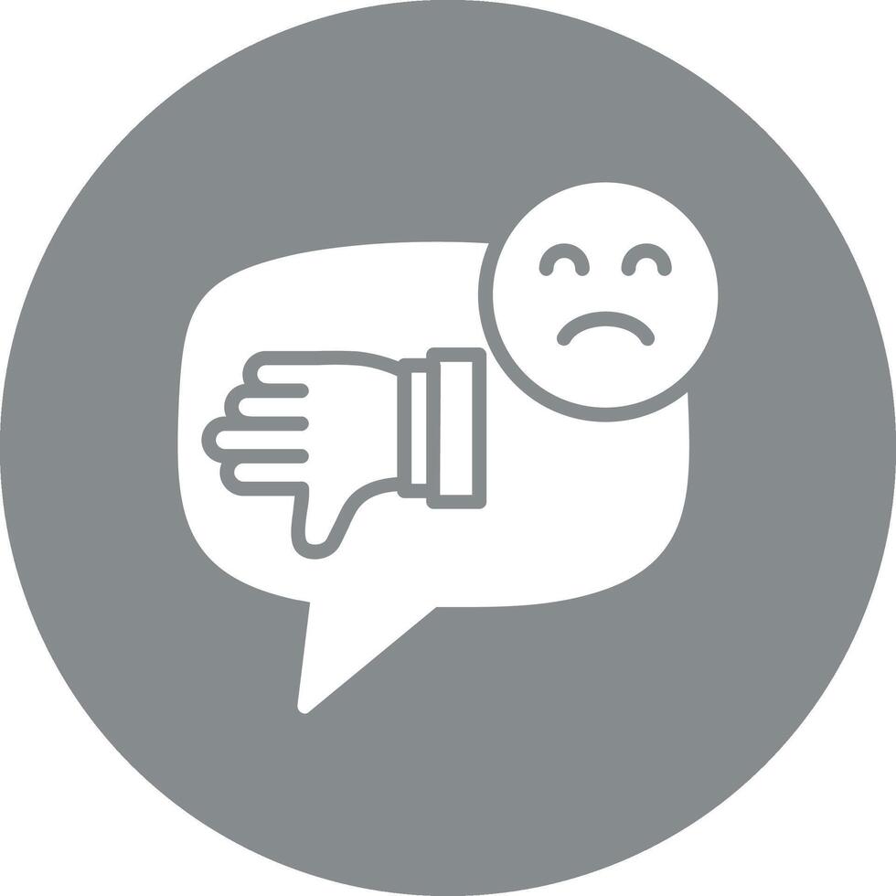 Negative Comment Futuristic UI Mark vector