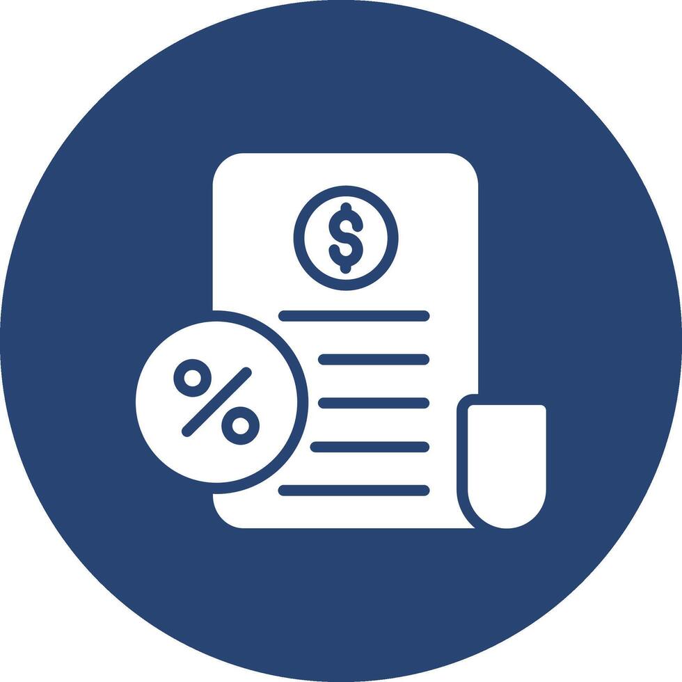 Taxes Iconic Line Form vector