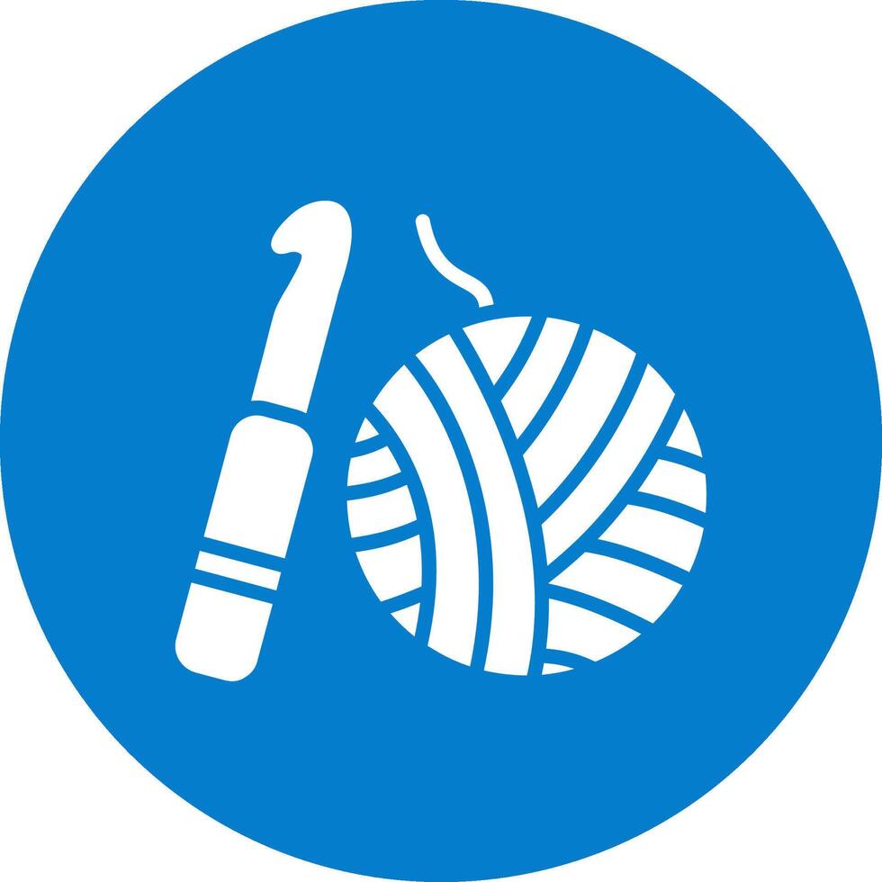 Knitting UI Badge vector