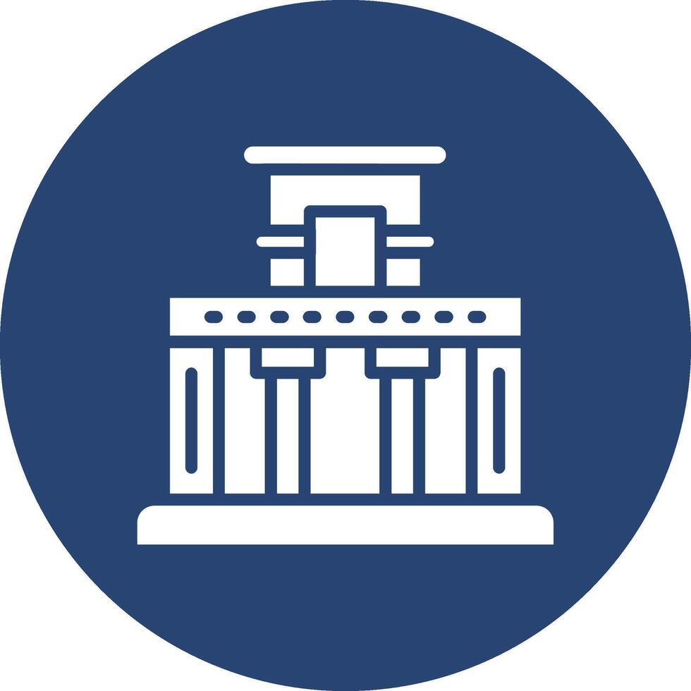 Temple Of The Frescoes Flat Design Piece vector