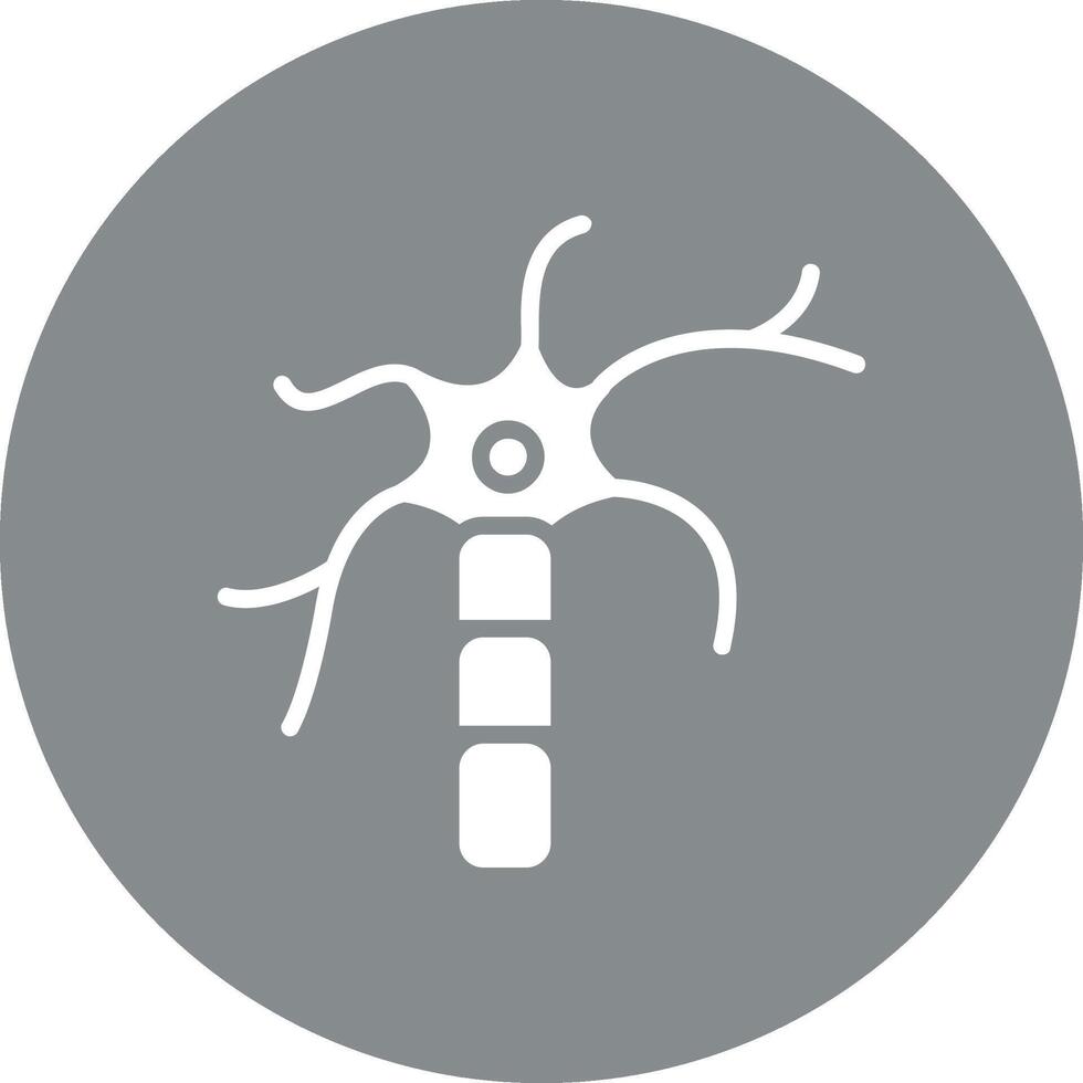 Nerve Cell Digital Outline Piece vector