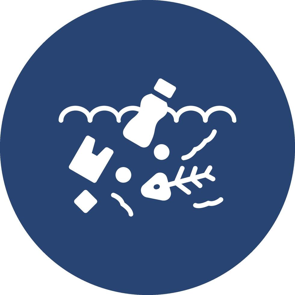Plastic Pollution Compact Web Symbol vector