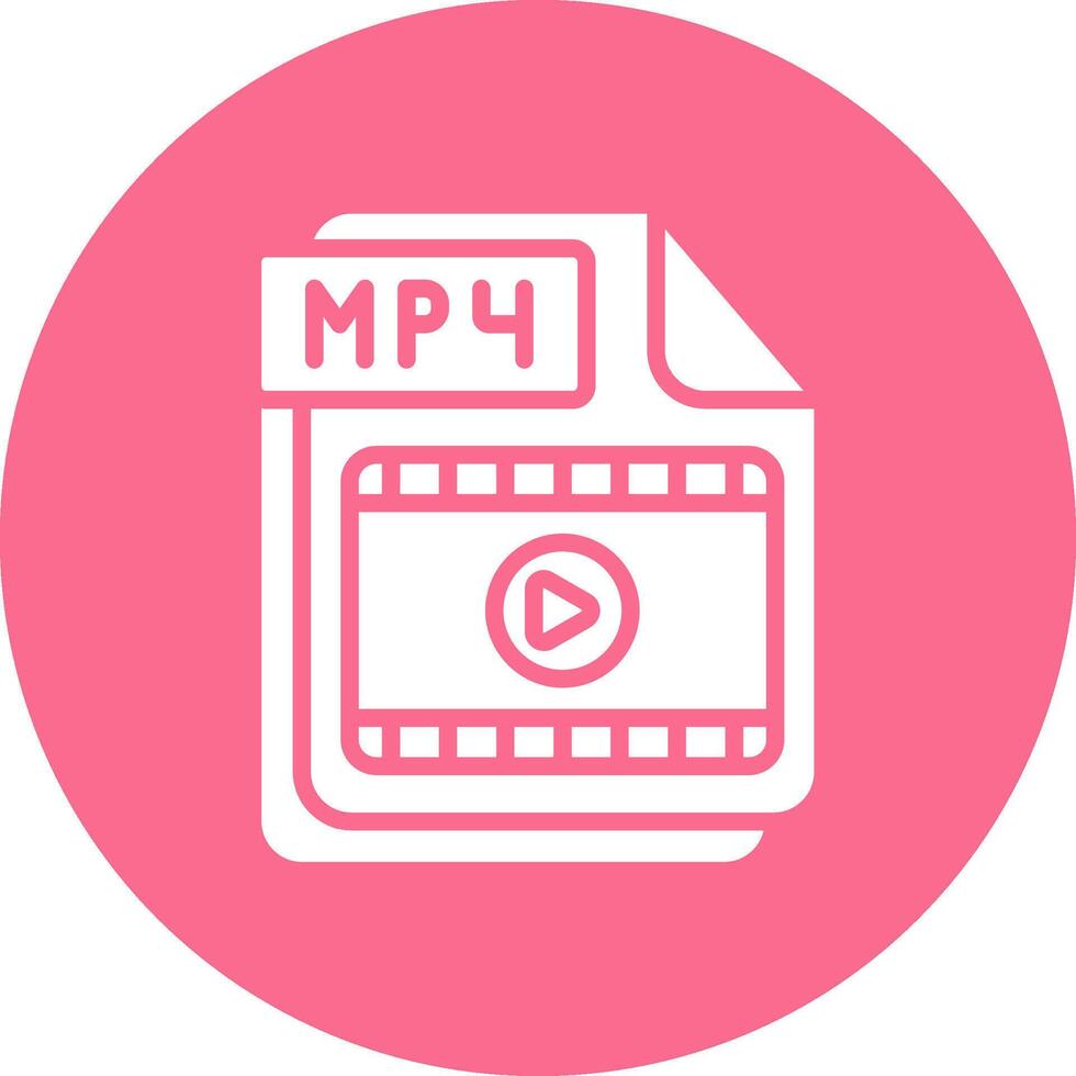 MP4 Elegant Shape Symbol vector