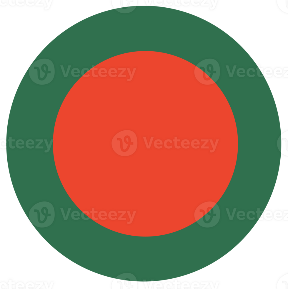 The flag of Bangladesh, icon, badge. Standard color. png