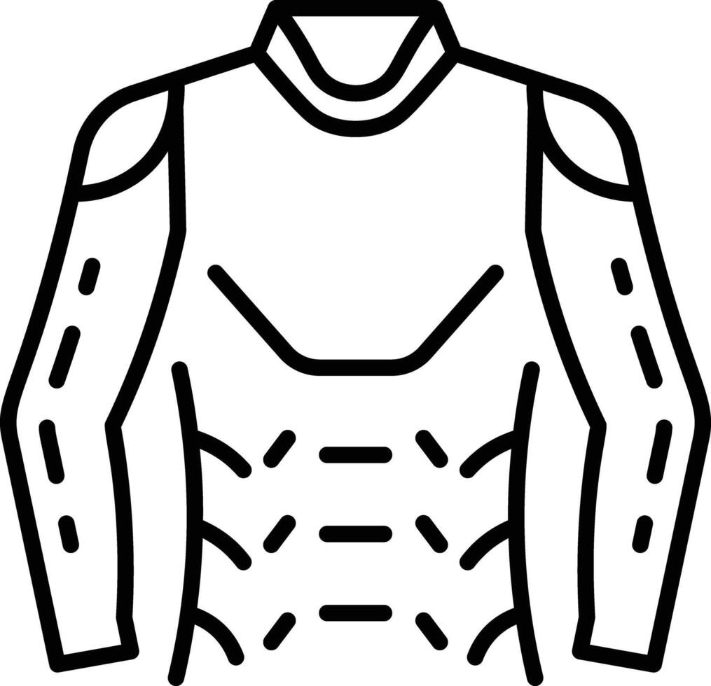 A line style icon showing base layer vector