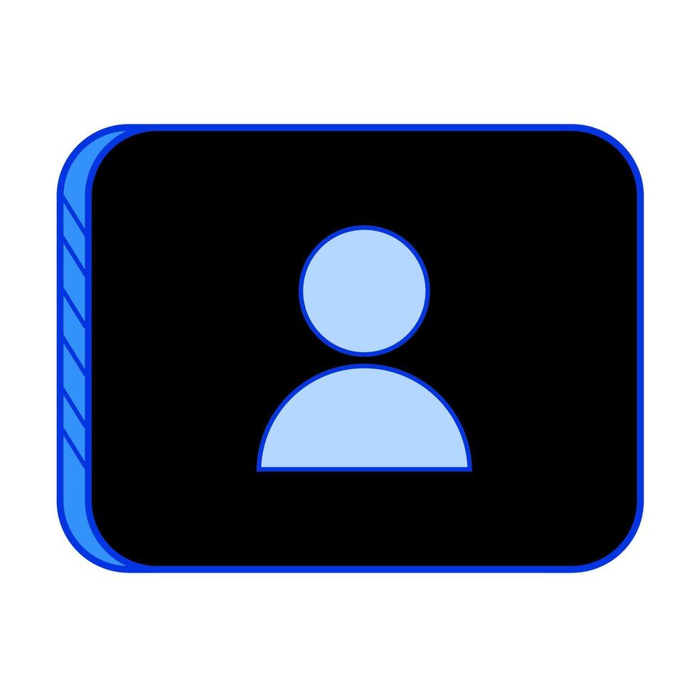 pulcro usuario perfil icono para sitios web y aplicaciones, moderno diseño, fácil a utilizar para ui elementos vector