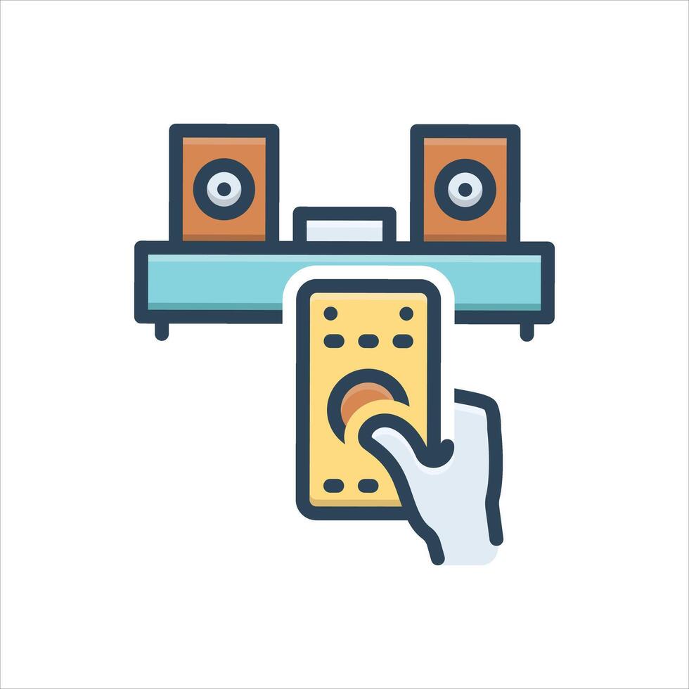 Color icon control vector