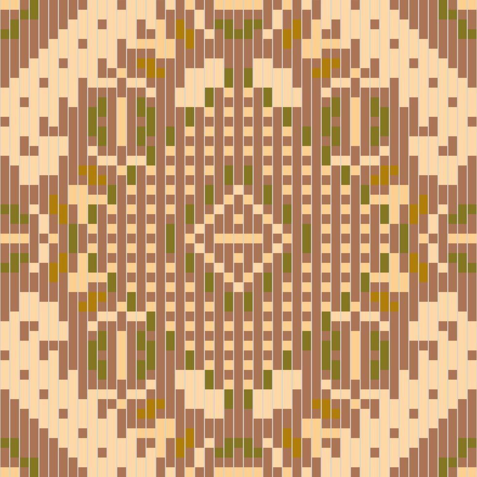 Pixel Geometric Islamic Pattern Designfolk Embroidery, Aztec Geometric Ornament Print. Design for Carpet, Wallpaper, Clothing, Wrapping, Fabric vector