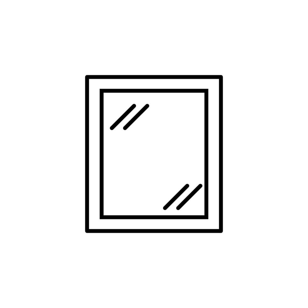 Window Sign for Shops and Stores. Suitable for books, stores, shops. Editable stroke in minimalistic outline style. Symbol for design vector