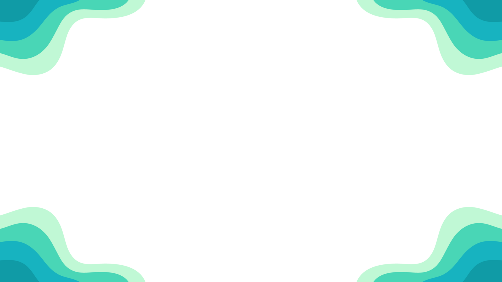 Green Wave Frame Corner Background png