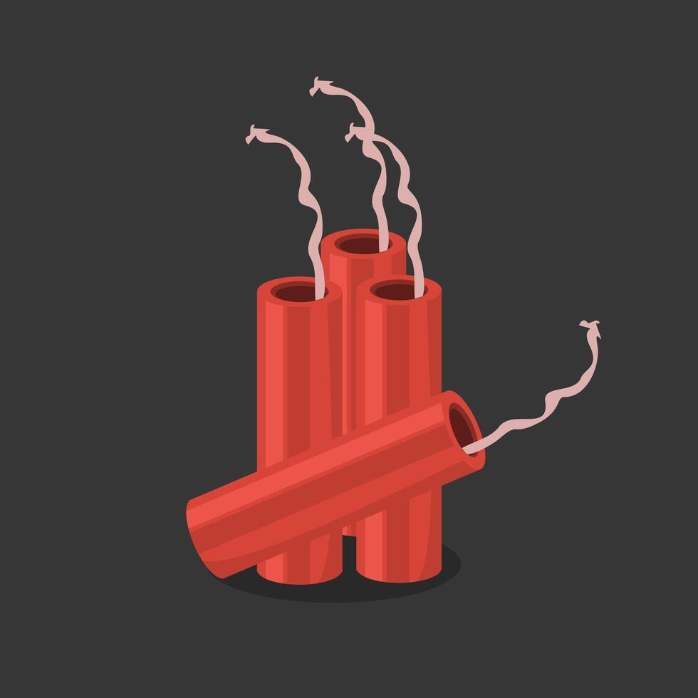 Firecracker for a new year celebration,party,event vector