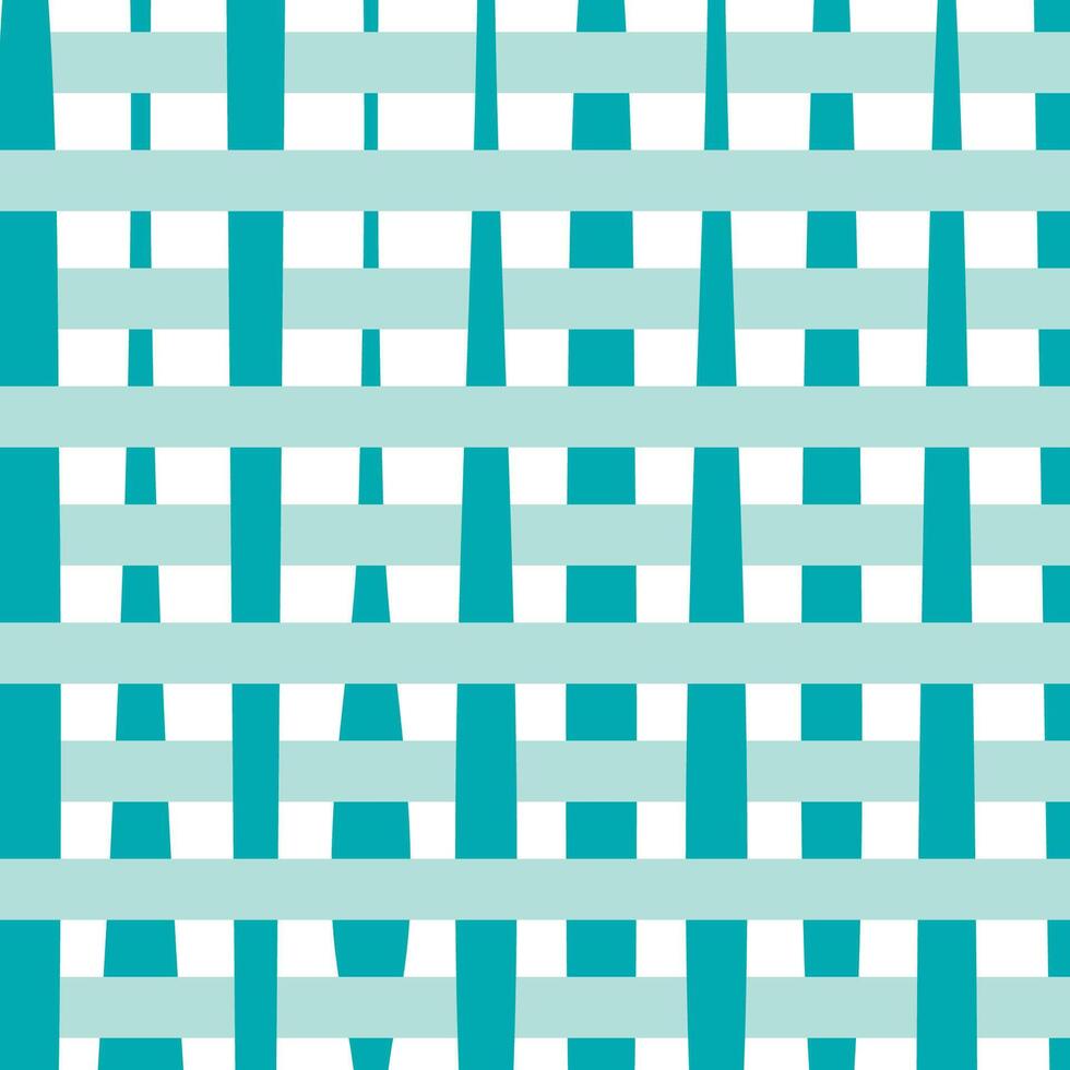 Teal and Mint Geometric Seamless Pattern - Modern Textile Design vector