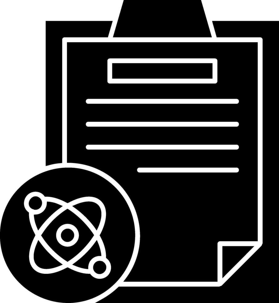 Atomic Glyph Icons Design vector
