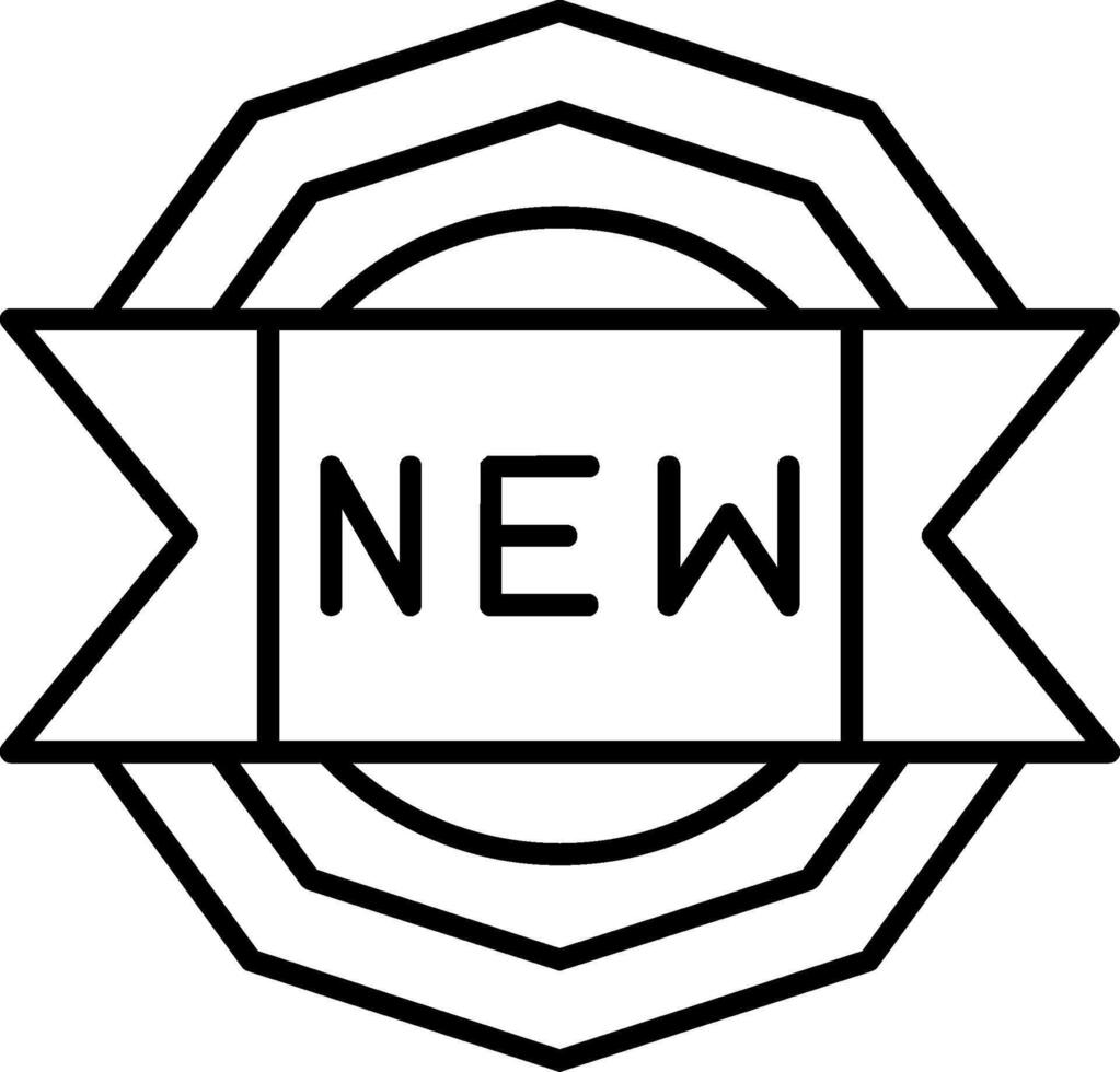 New Outline Style Icon vector