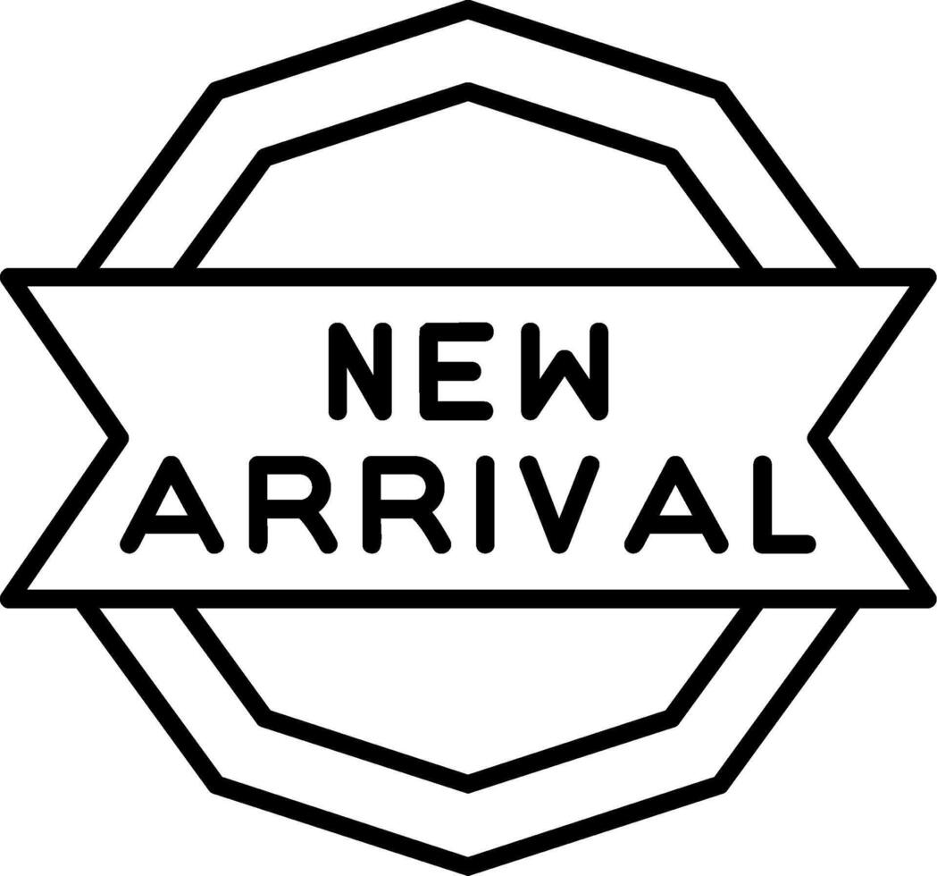 New Arrival Outline Style Icon vector