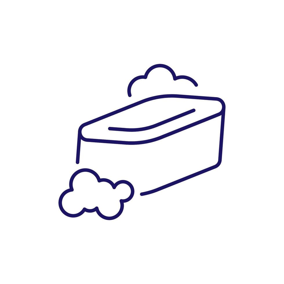 Soap Outline Icon for Graphic and Web Design, Apps, Adverts, Various Cards vector