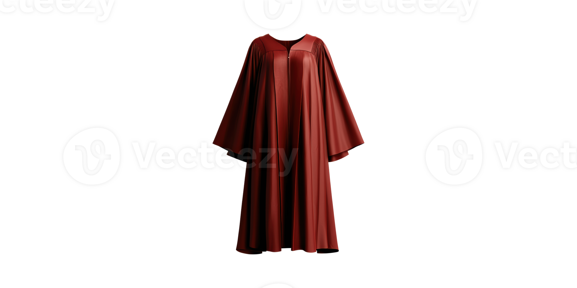 Red Graduation Gown. Academic Achievement And Ceremony Attire Isolated On Transparent Background png
