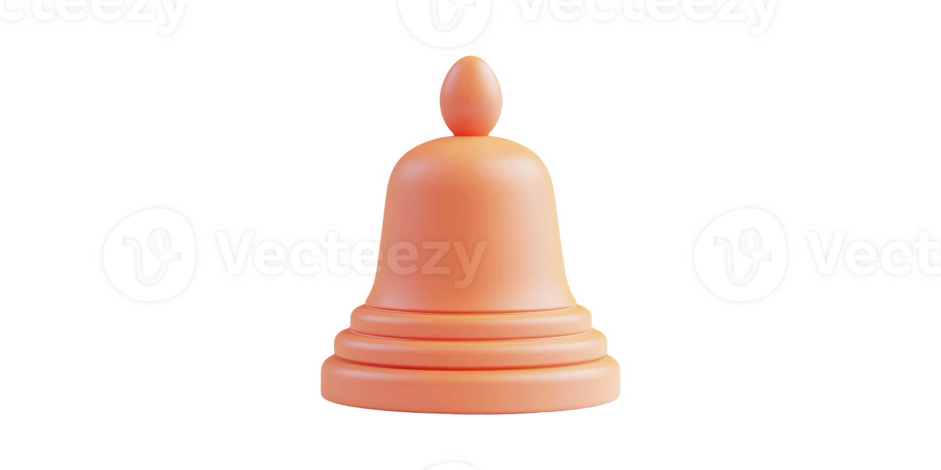 Orange Chess Pawn Piece. Symbol Of Strategy And Game Play Isolated On Transparent Background png