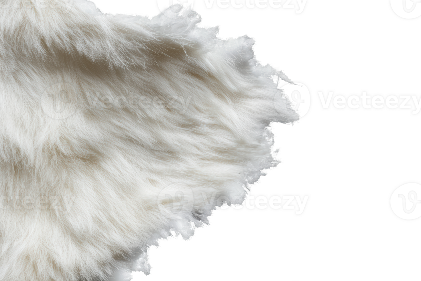 Faux Fur Texture. Soft And Luxurious Material For Fashion And Interior Design Isolated On Transparent Background png