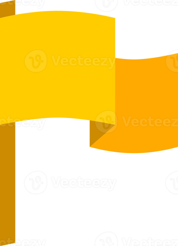 Yellow icon pole flag png