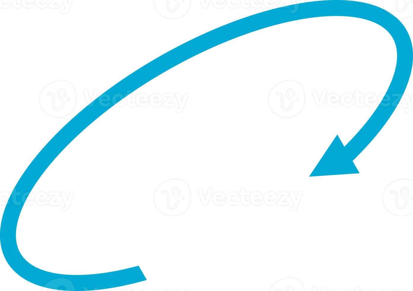 Line circle arrow blue png