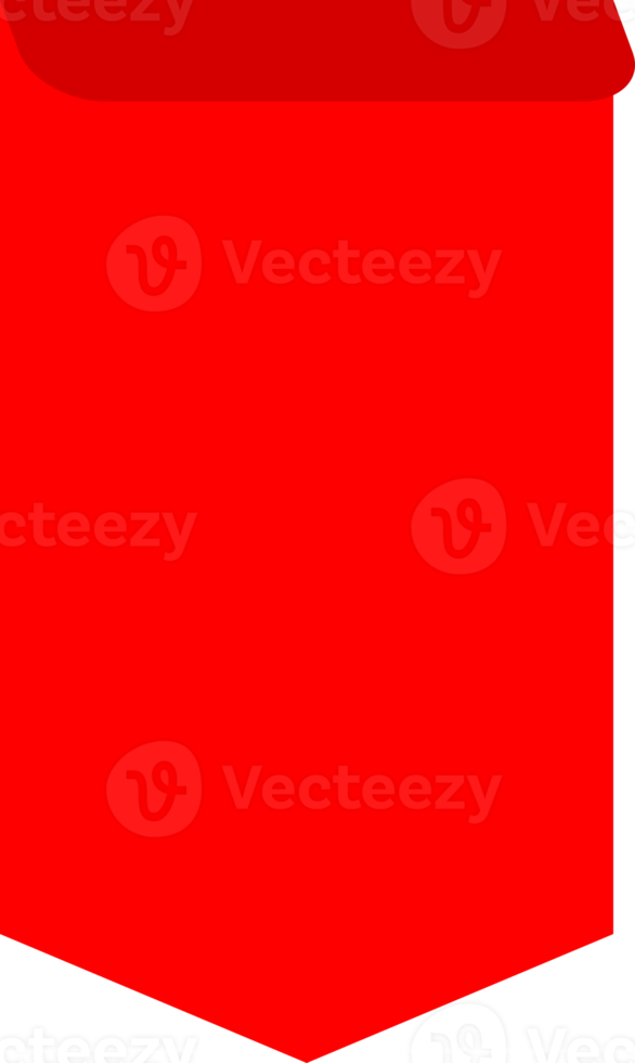 Red icon label ribbon tag png