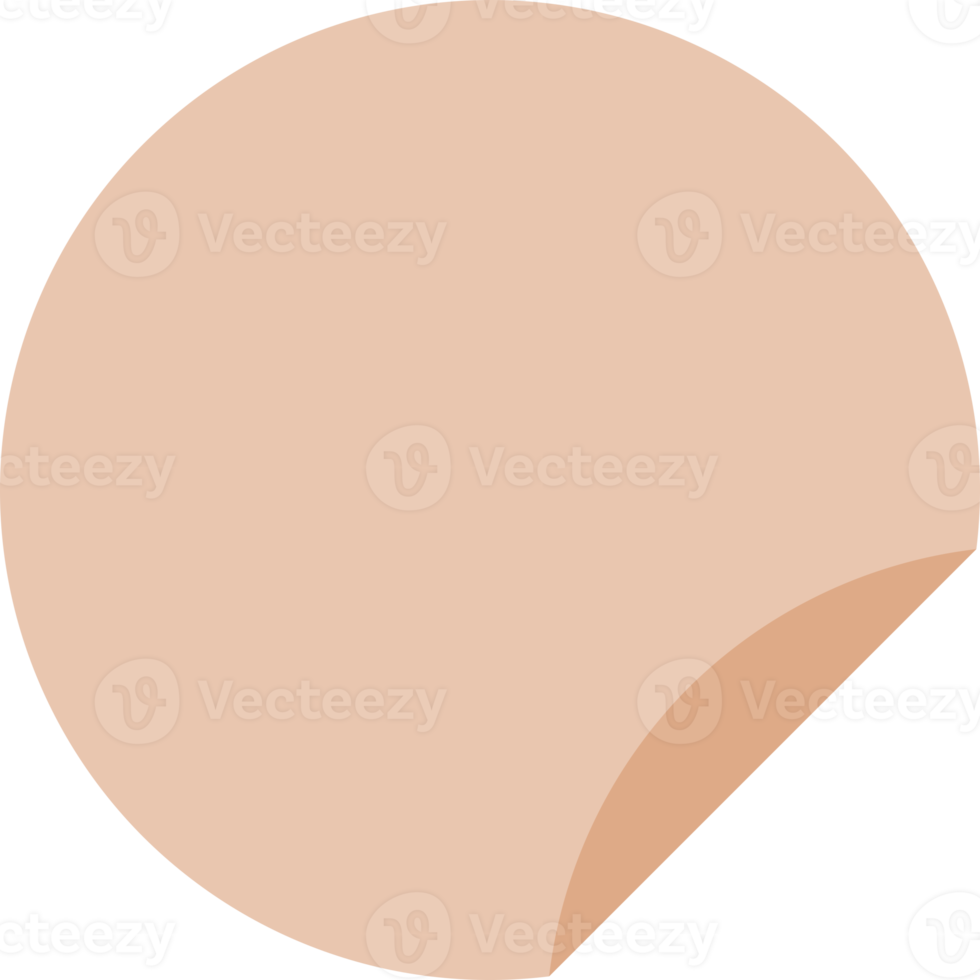 Brown circle icon label ribbon tag png