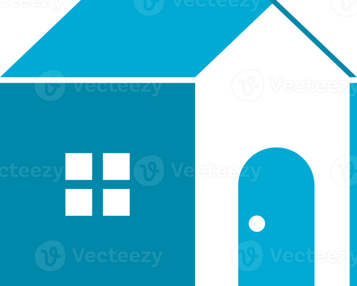 Blue icon house png