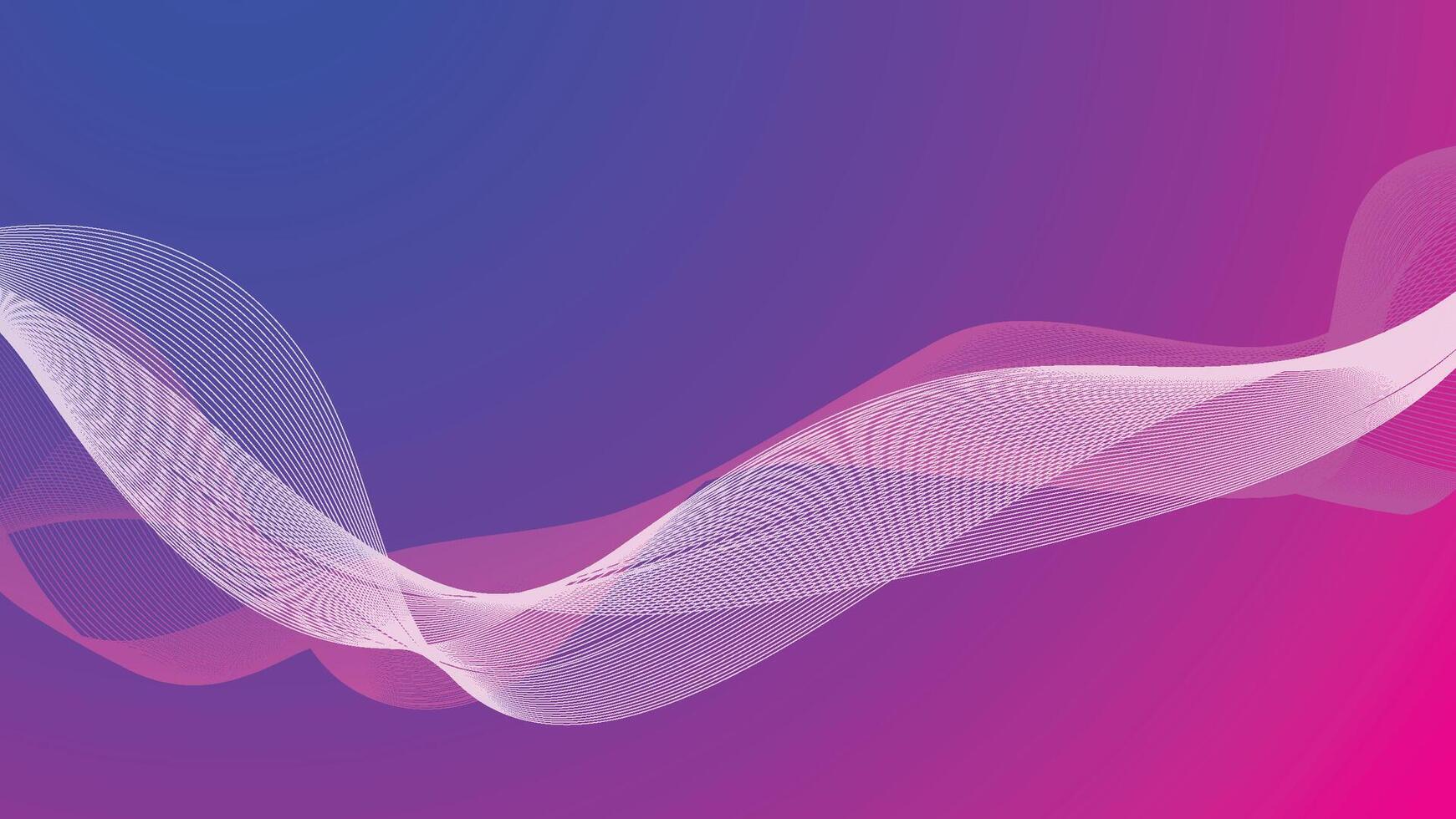 abstract blue and pink background with swirl lines decoration vector