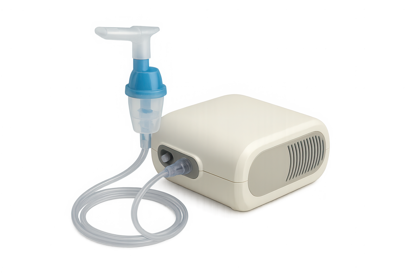 Professional medical nebulizer device for respiratory therapy and inhalation treatments png